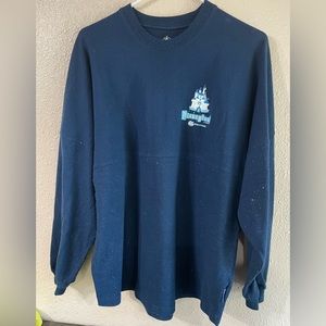 Disney Spirit Jersey Glittery Navy Blue “Happiest Place on Earth”